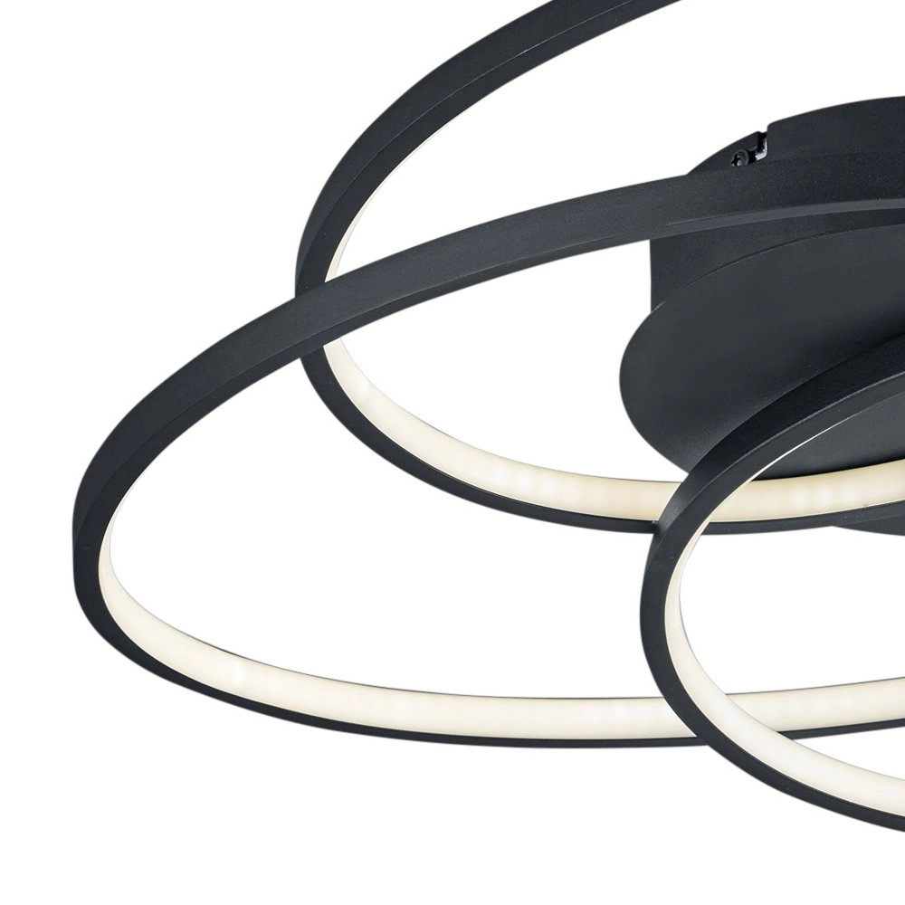 Modern Ceiling light Gale black Trio 4017807441437