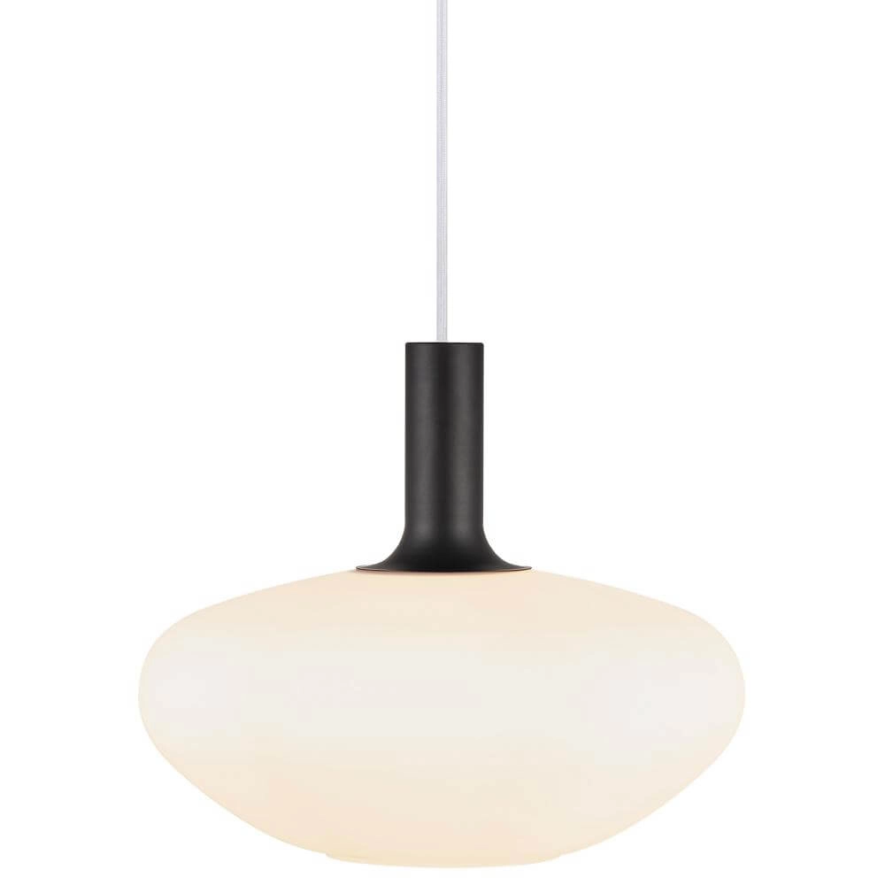 Glass pendant lamp Alton Ø 35cm white Nordlux 5704924000355