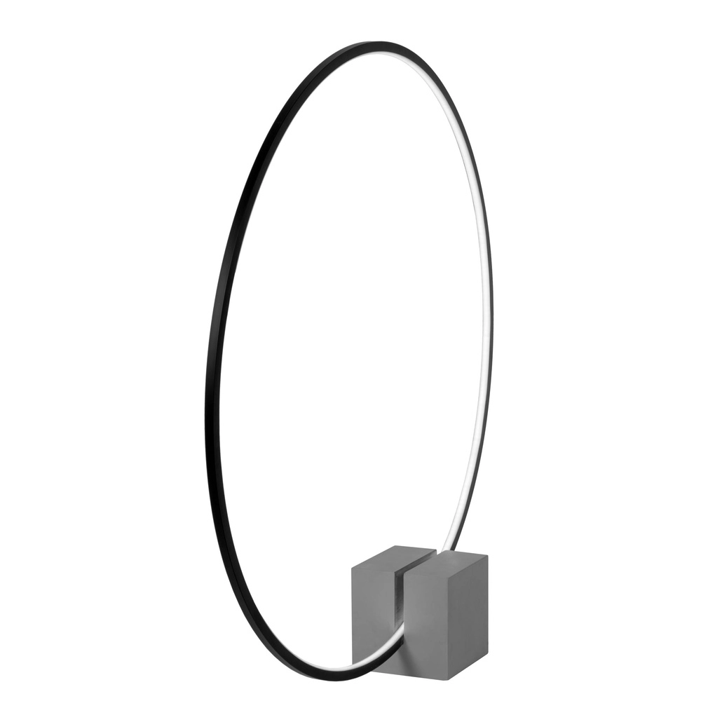 Black table lamp Cirkelis round Ø 83cm