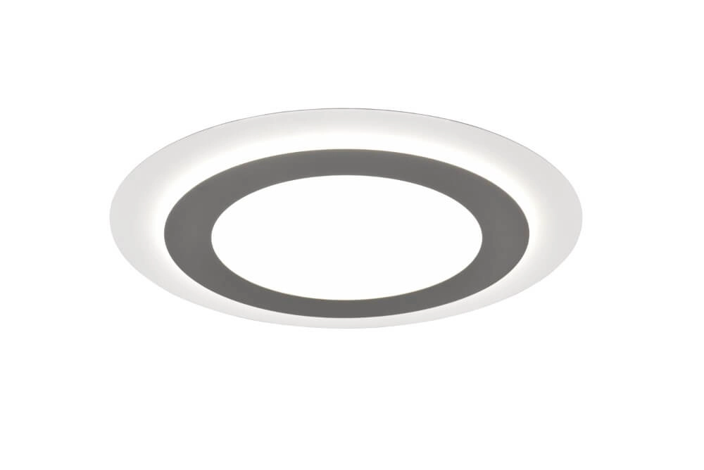 Round design ceiling lamp Morgan nickel