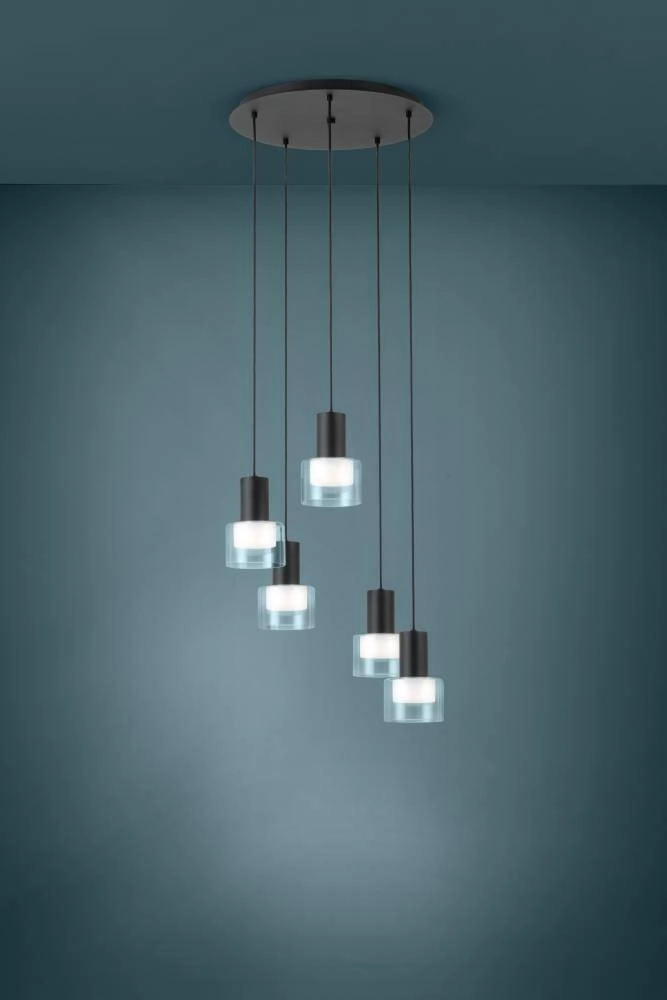 Vide hanging lamp Molineros black - led Stars of Light 9002759397272