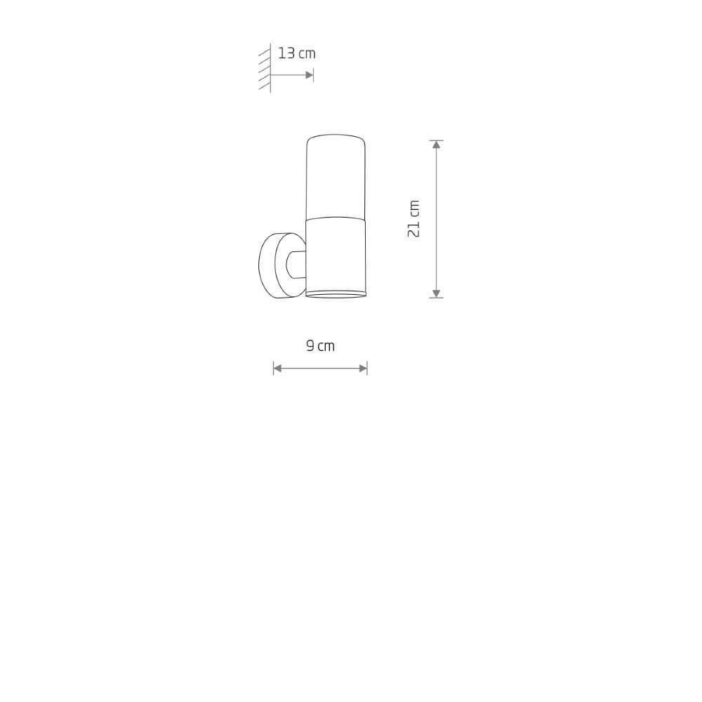Design wall lamp Ida black Lyora 5903139113717