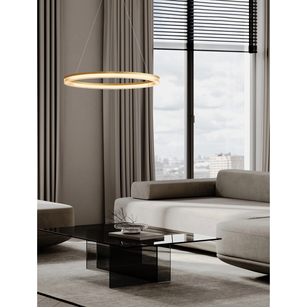 Golden pendant lamp Luana 1-light Lyora 5212017479693