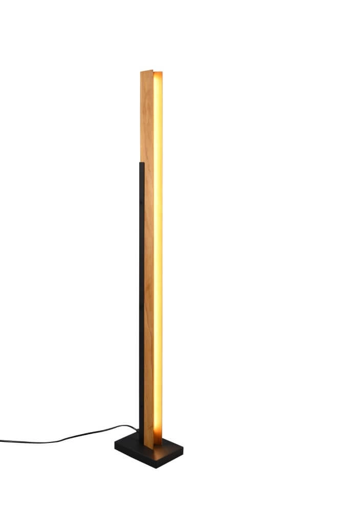 Wooden LED floor lamp Kerala Trio 4017807542530