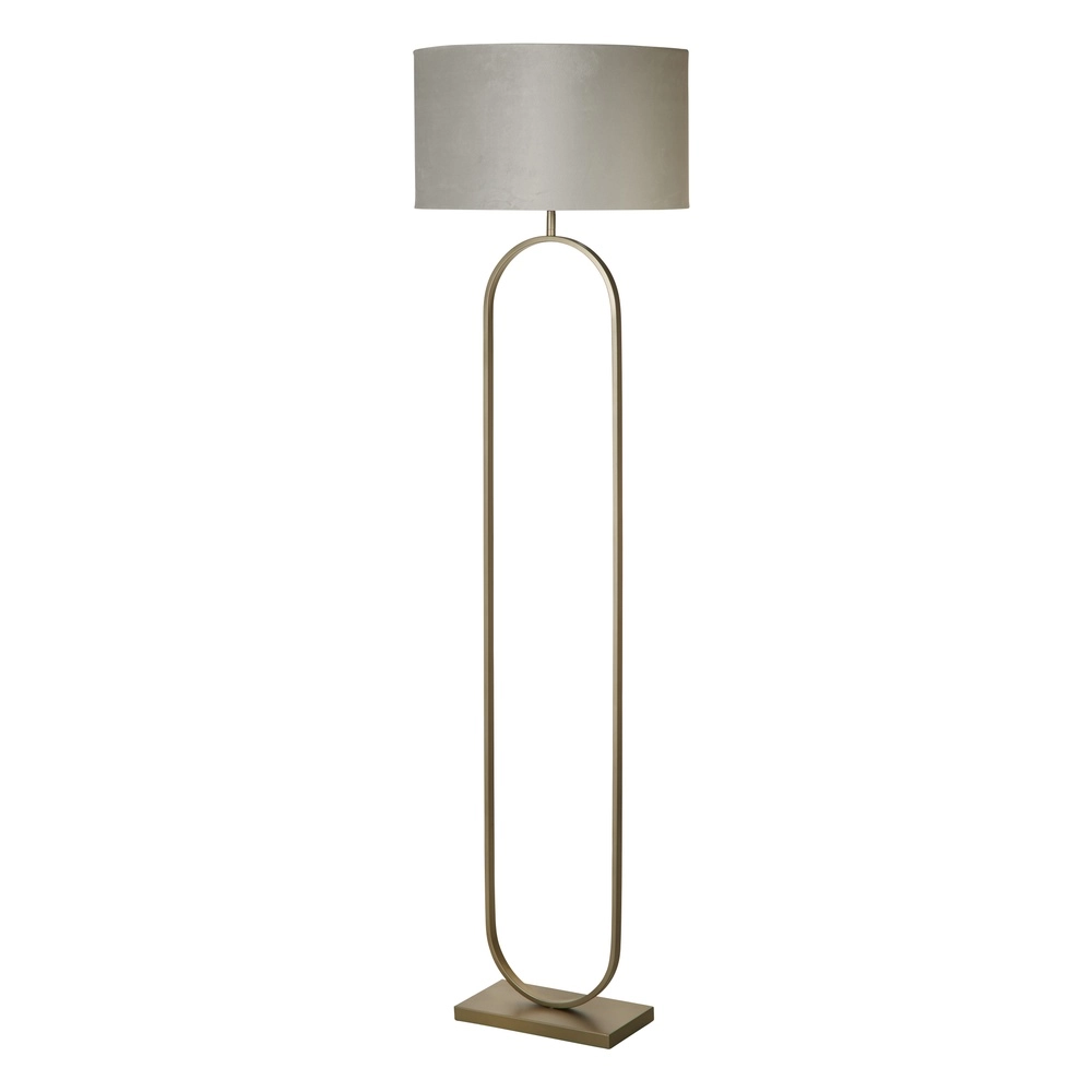 Floor lamp Modish bronze with gray cap