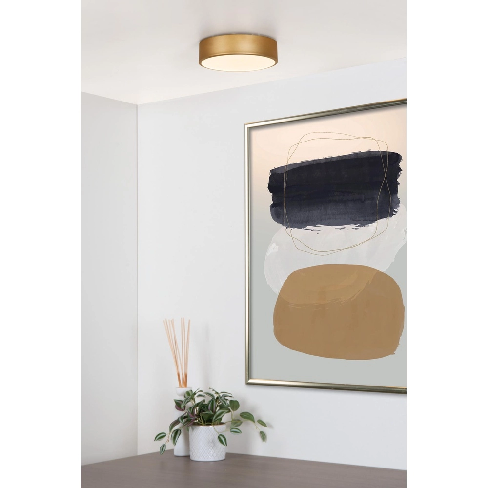 Ceiling light Unar Ø 20cm - 2700K - gold Lucide 5411212791849