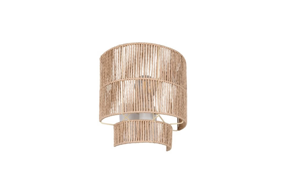 Japandi wall lamp Satna Rattan Trio 4017807636192