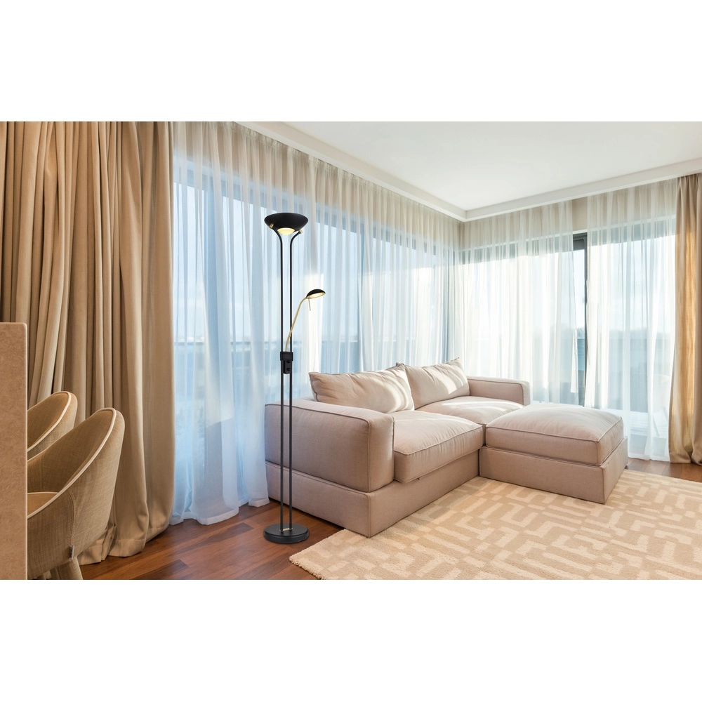 Reading lamp Leonas Black Globo 9007371439669