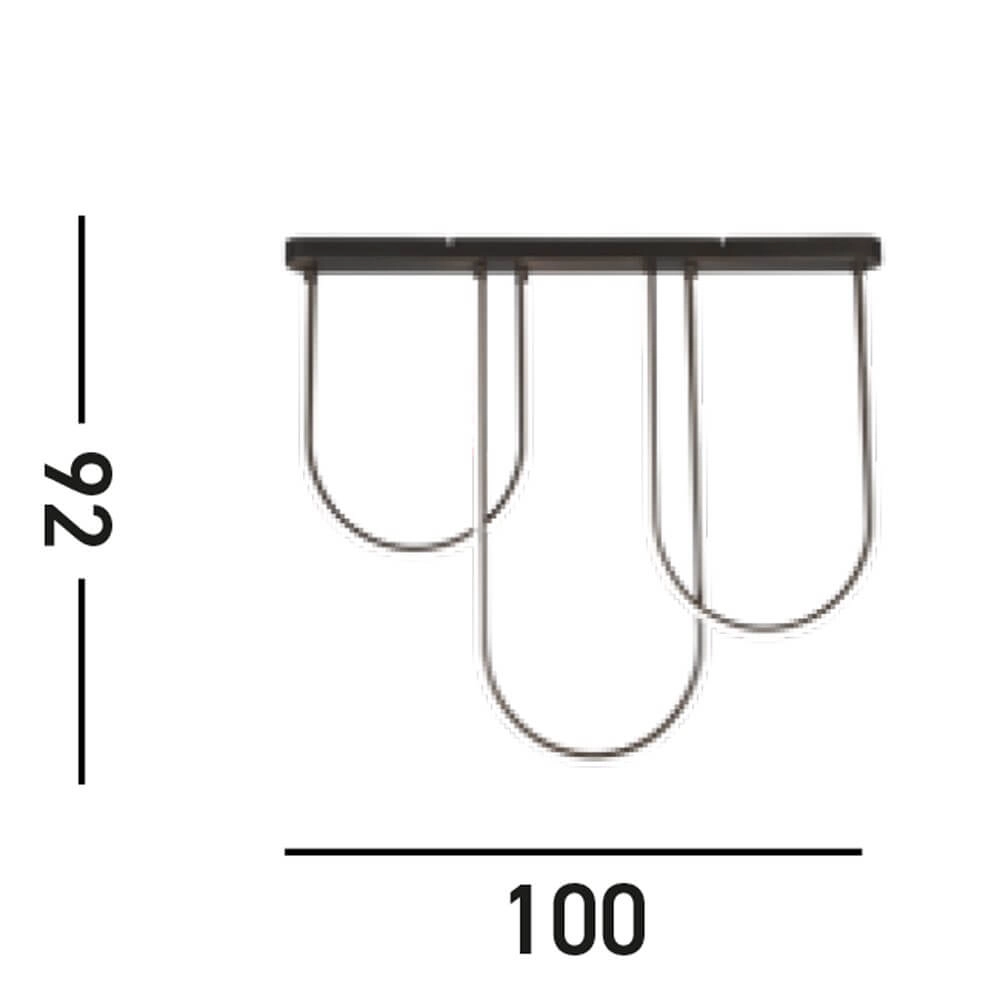 Ceiling lamp Chime black Searchlight 5053423274515