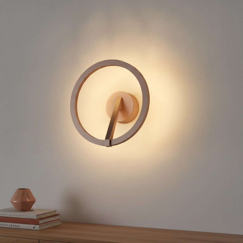 Design wall lamp Oregon Ø 22cm - Brushed bronze