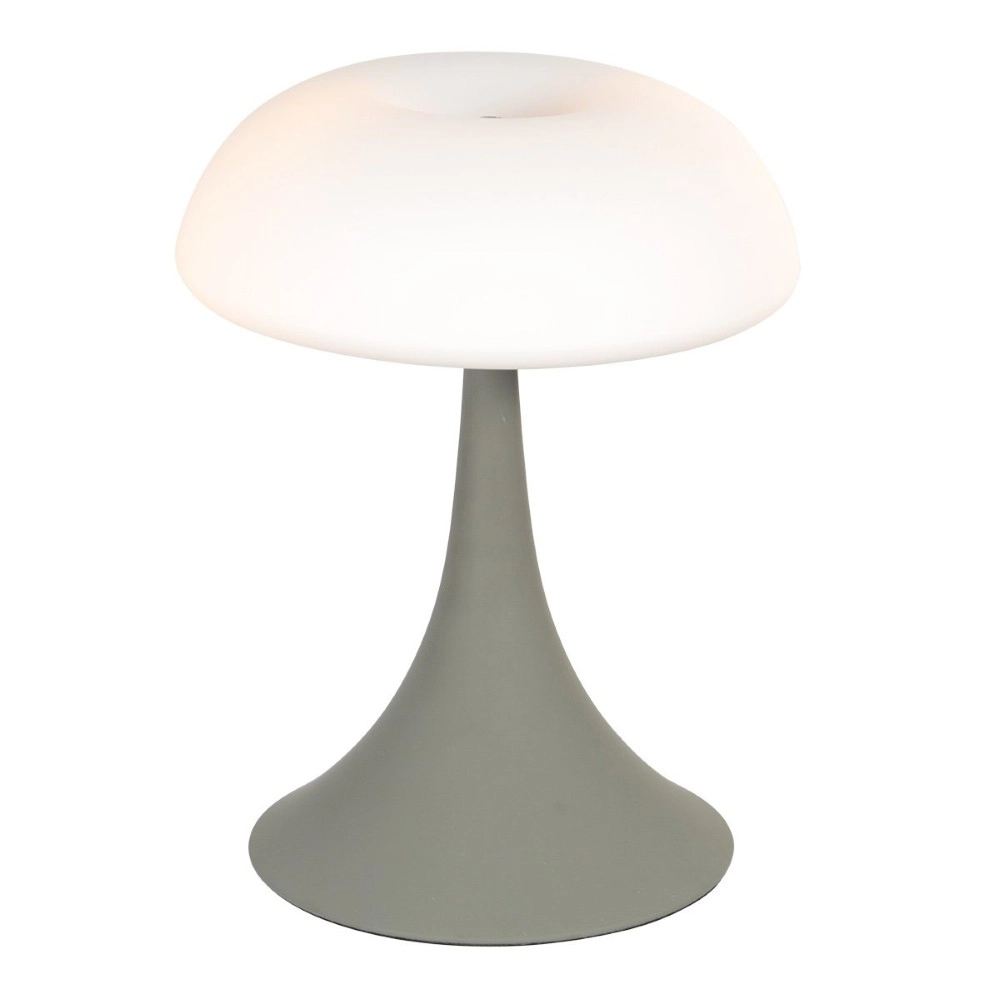 Table lamp Ancilla Grey with white glass