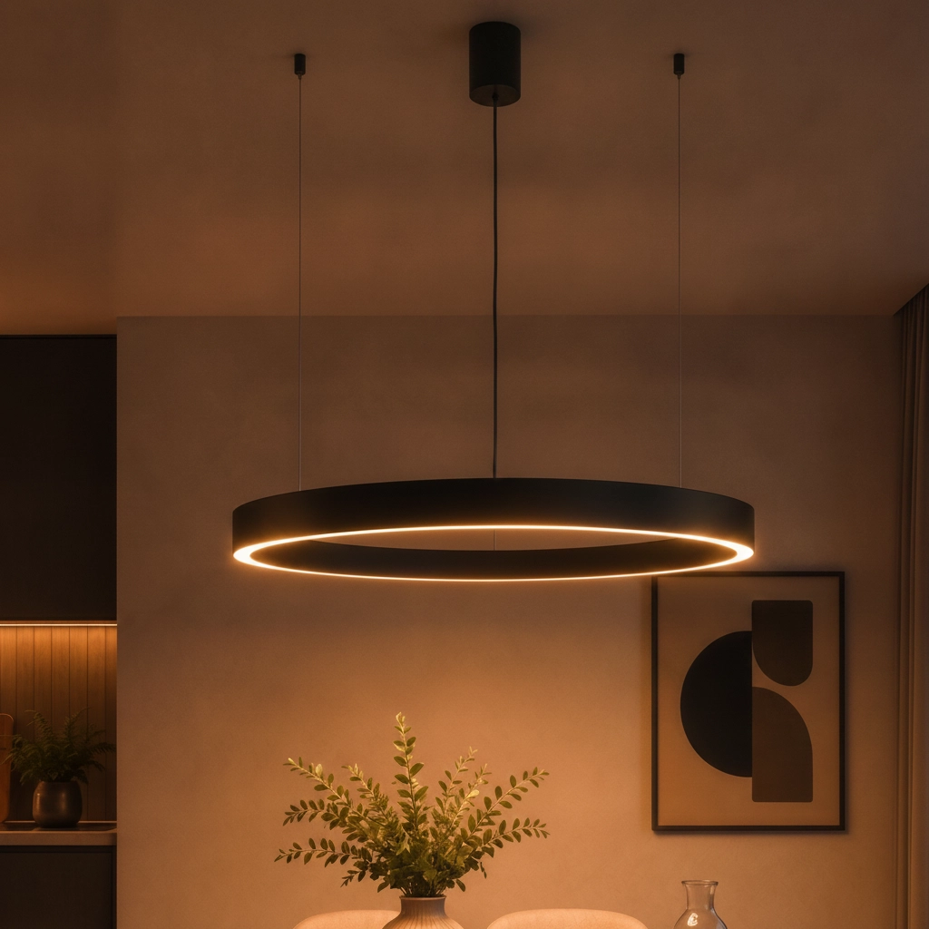 Pendant lamp Motif black Ø 80cm 3000K