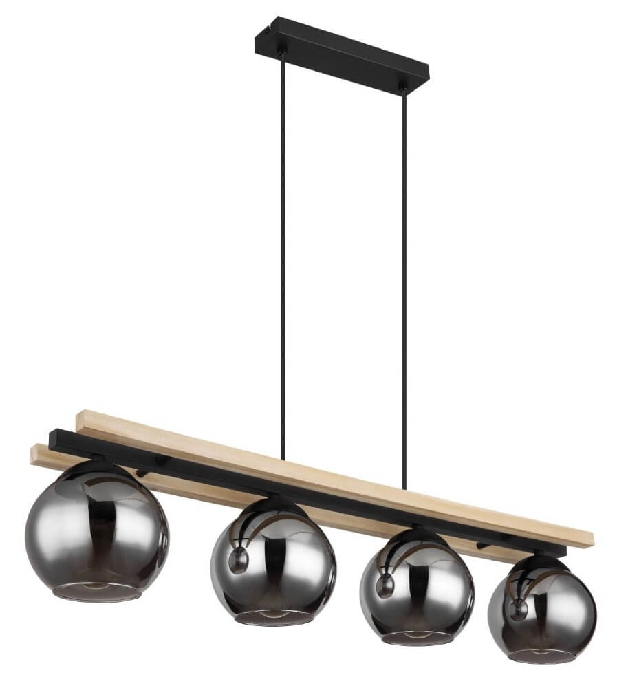 Design pendant lamp Conni wood 4-light Globo 9007371444236