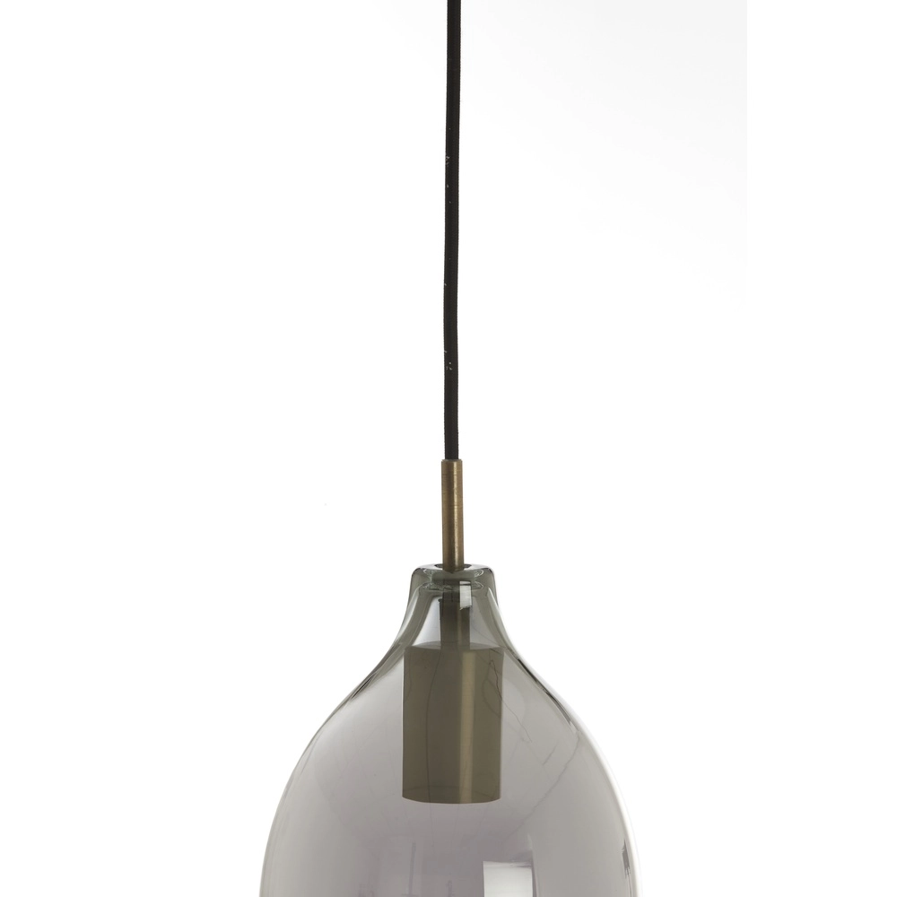 Dining table pendant lamp Lukaro 3-light - smoke glass Light & Living 8717807703264