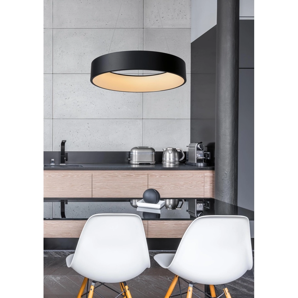 Pendant lamp Talowe Led Ø 60cm black Lucide 5411212460707