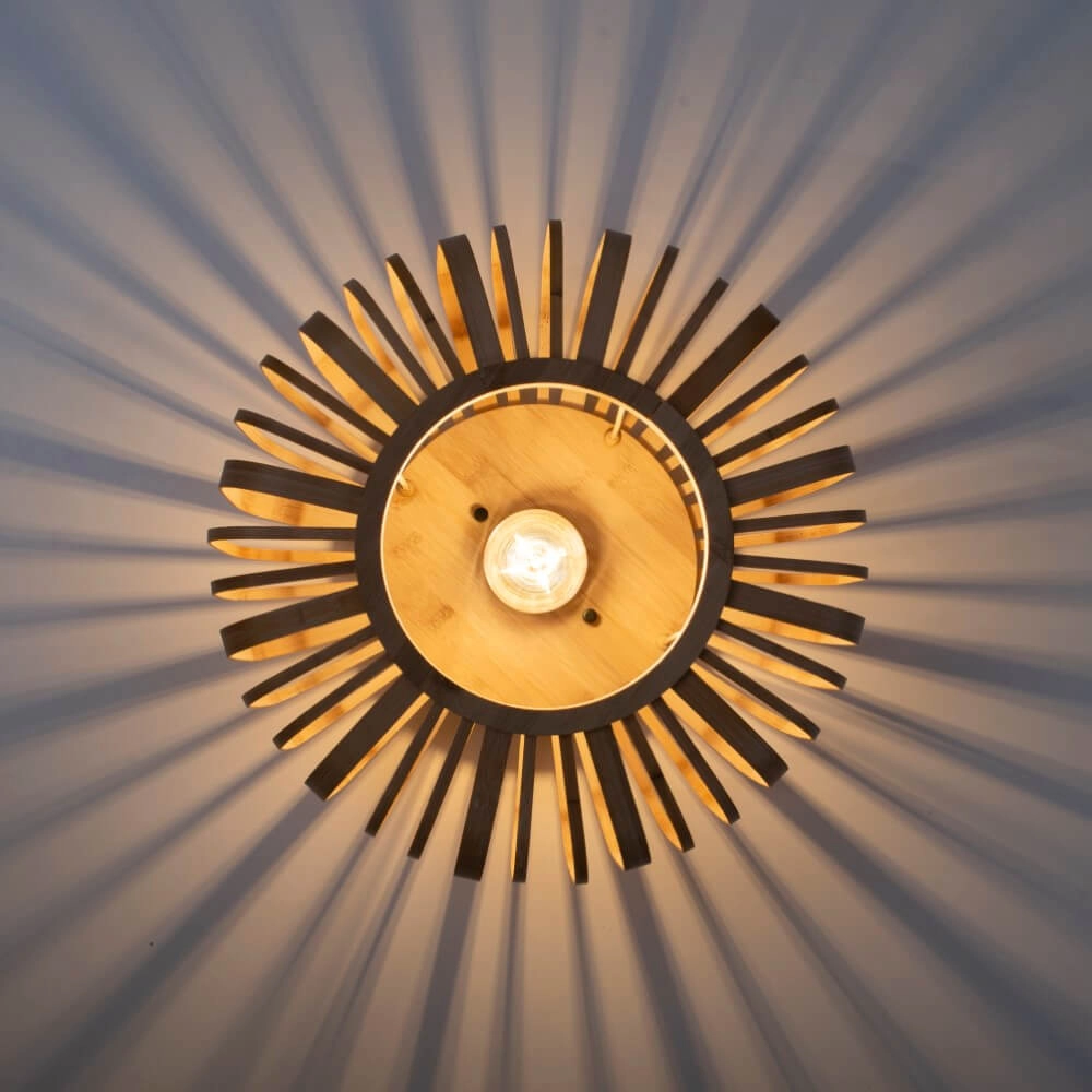Ceiling lamp wood Racoon Ø 42cm Just Light 4043689984366