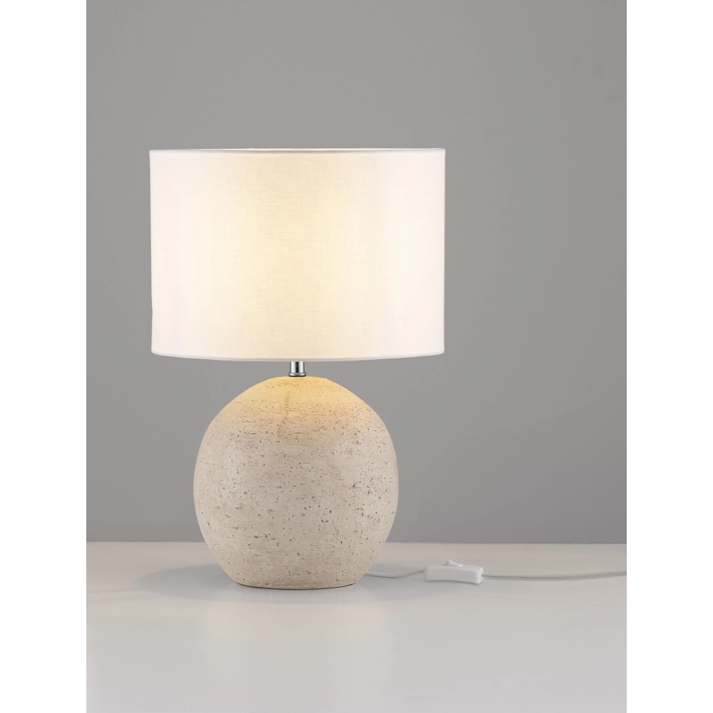 Table lamp Nagomi beige with cream hood