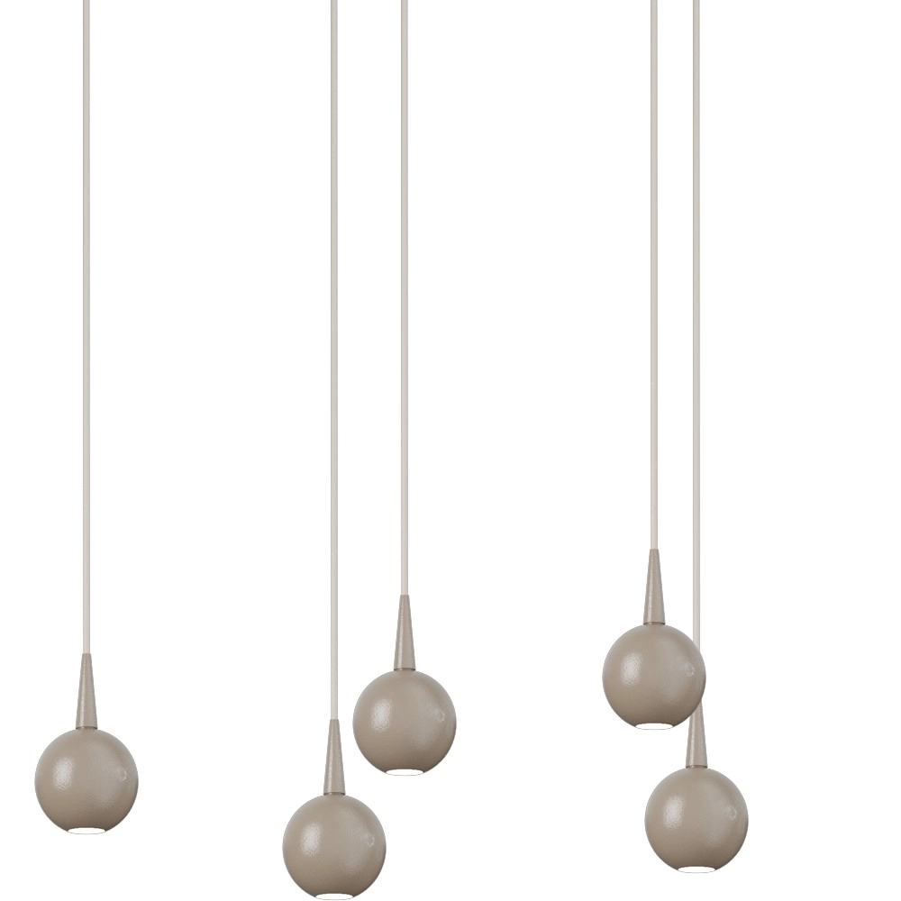 8-light pendant lamp Talana 130cm beige terra Ø 6cm DTW Masterlight 8718121389189