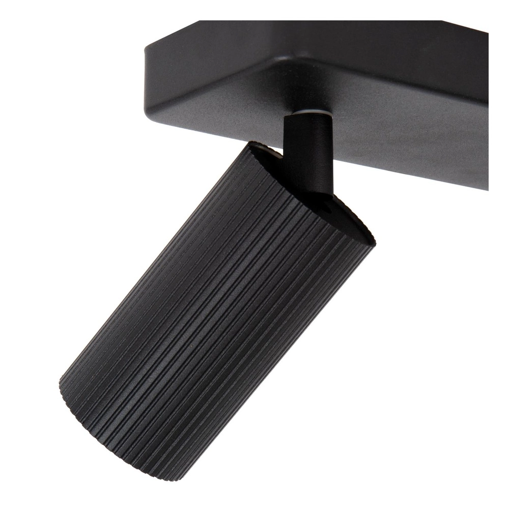 Surface-mounted ceiling spot Clubs 2-light black Lucide 5411212093509