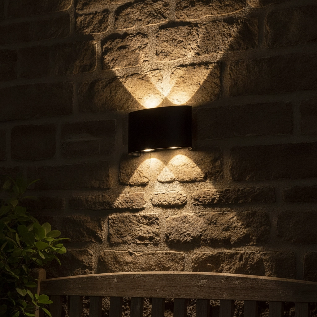 Oval wall lamp Duomo anthracite