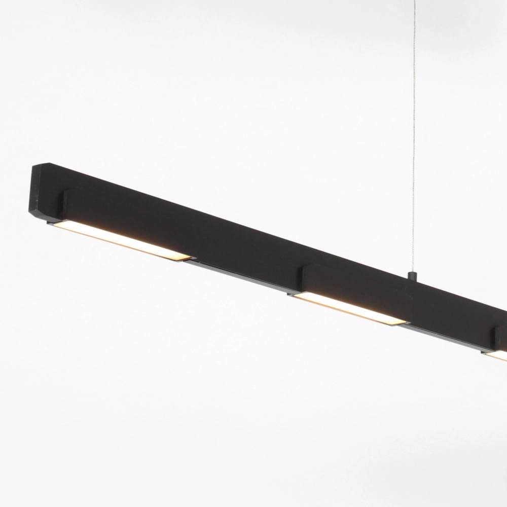 Sleek pendant lamp Bloc black Steinhauer 8712746148275