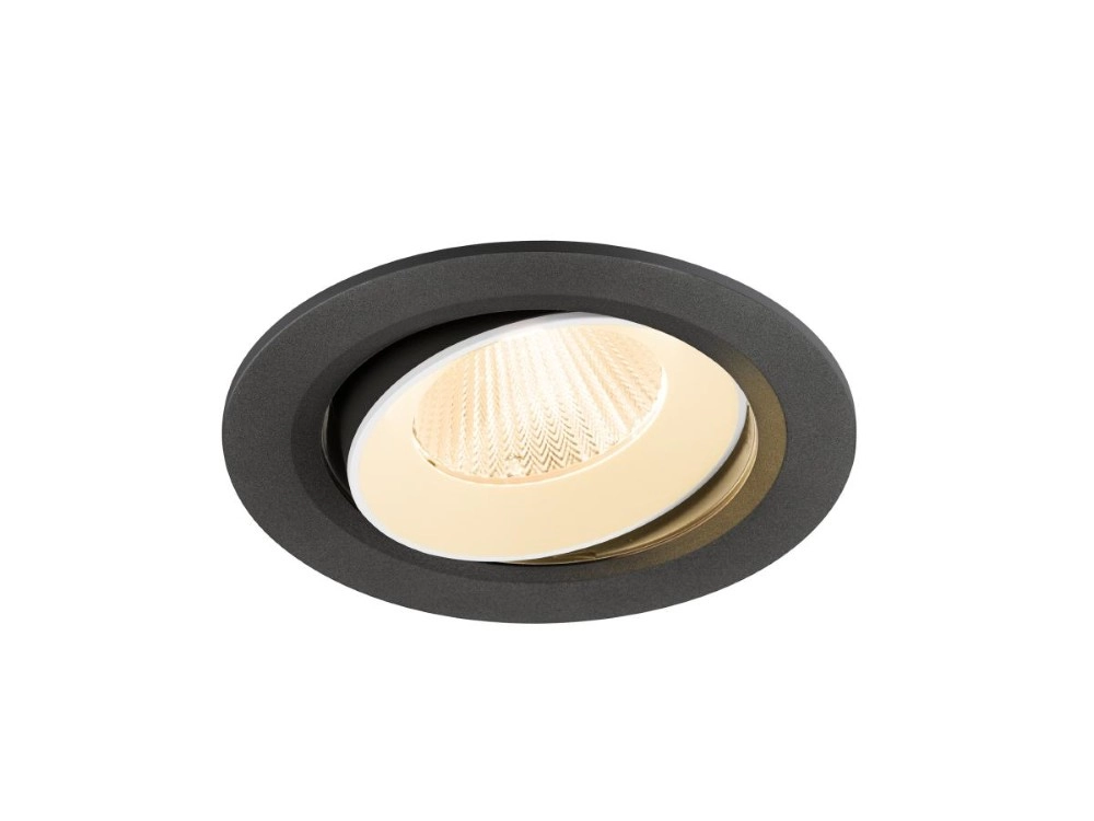 Recessed spotlight Numinos Move L black/white 2700K - 40deg SLV 4024163309400