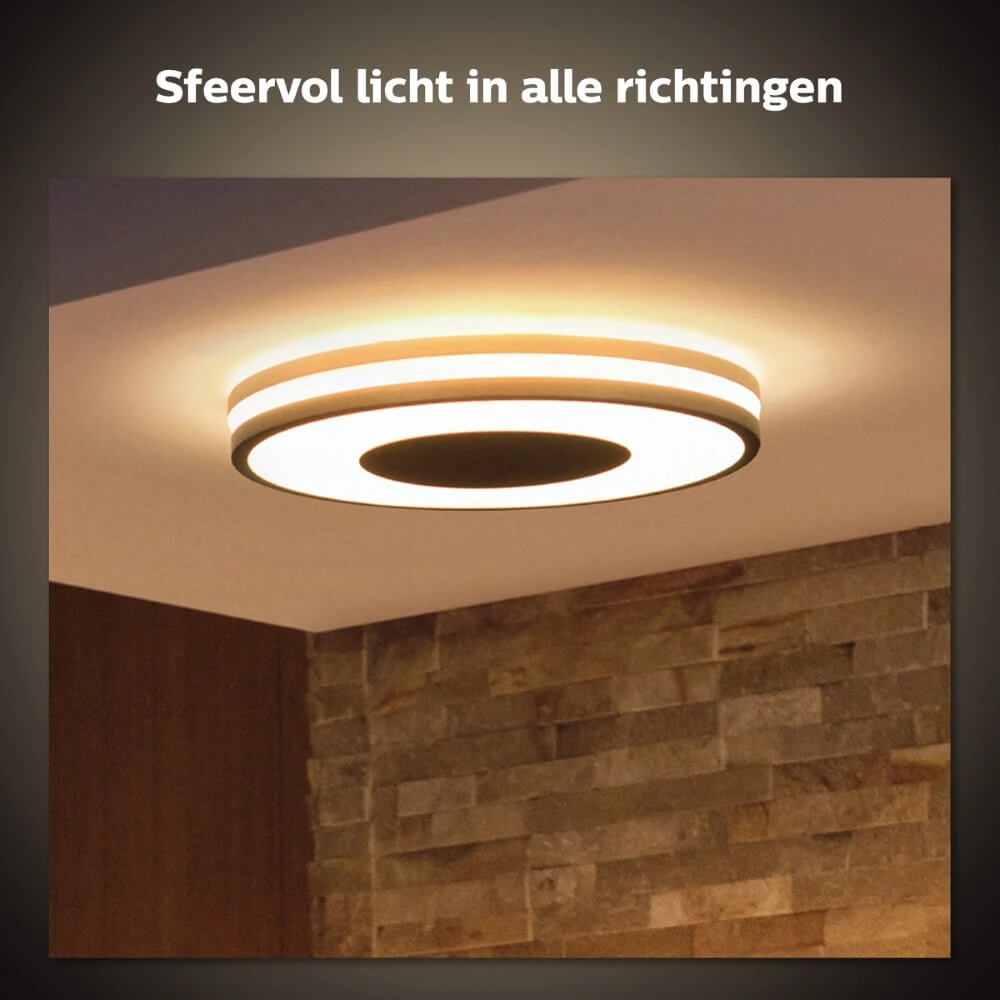 Ceiling light Hue Being - White Ambiance Ø 34.8cm black Philips 8719514341135