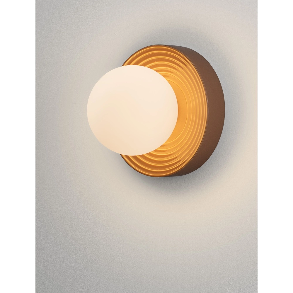 Wall lamp Orbique caramel Ø 22cm Lyora 5212017483898