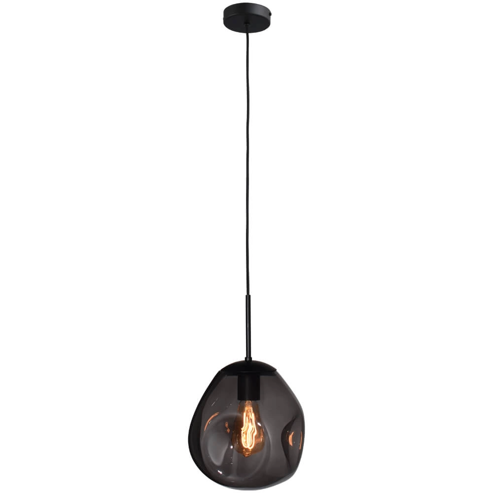 Hanging lamp Lava 1x smoke glass Ø 24cm Masterlight 8718121285962
