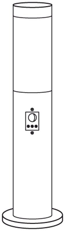 Floor scare lamp Helsinki 45cm with motion sensor Eglo 9002759832797