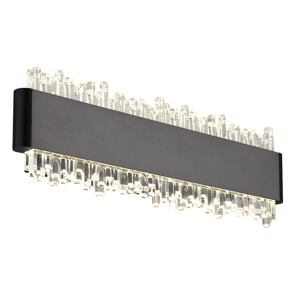 Black wall lamp Stalagmita 25cm