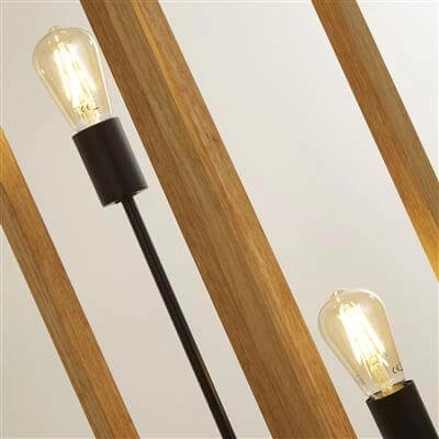 Floor lamp wood Square Searchlight 5053423190419