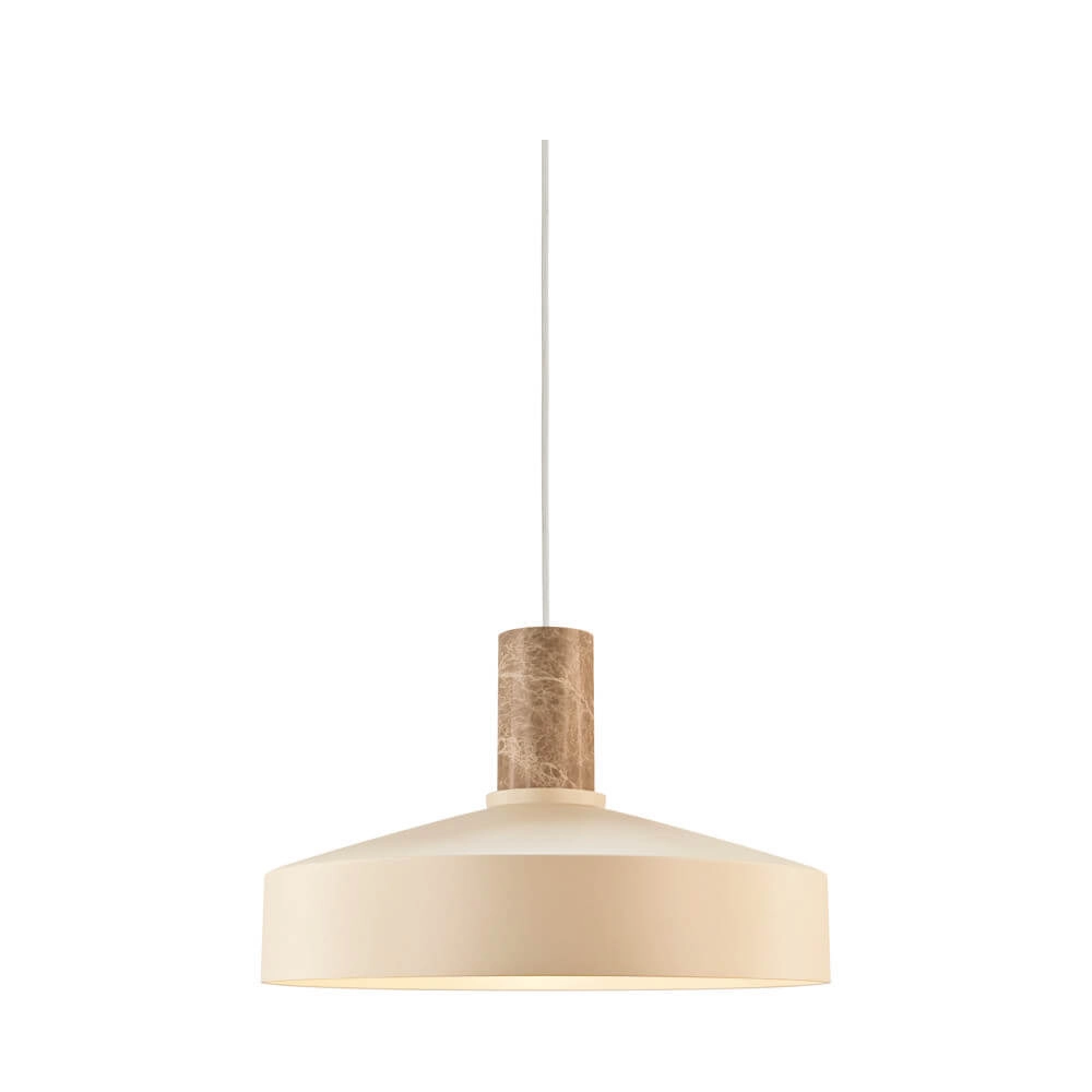 Pendant lamp Elvas sand brown Ø 37,5cm