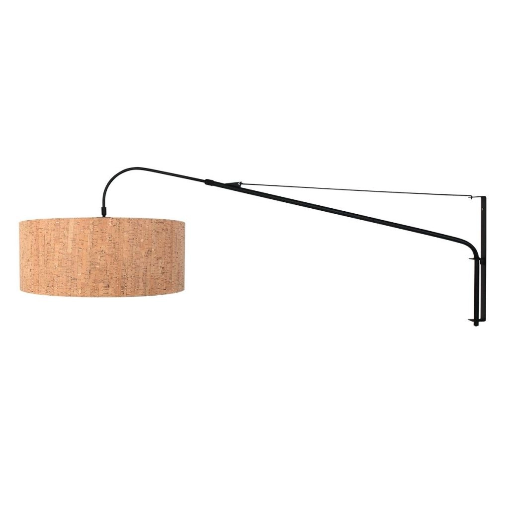 Black wall lamp Elegant Classy with cork cap Ø50cm Steinhauer 8712746180398