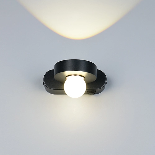 Wall lamp Arpino black 15cm Trio 4017807683639