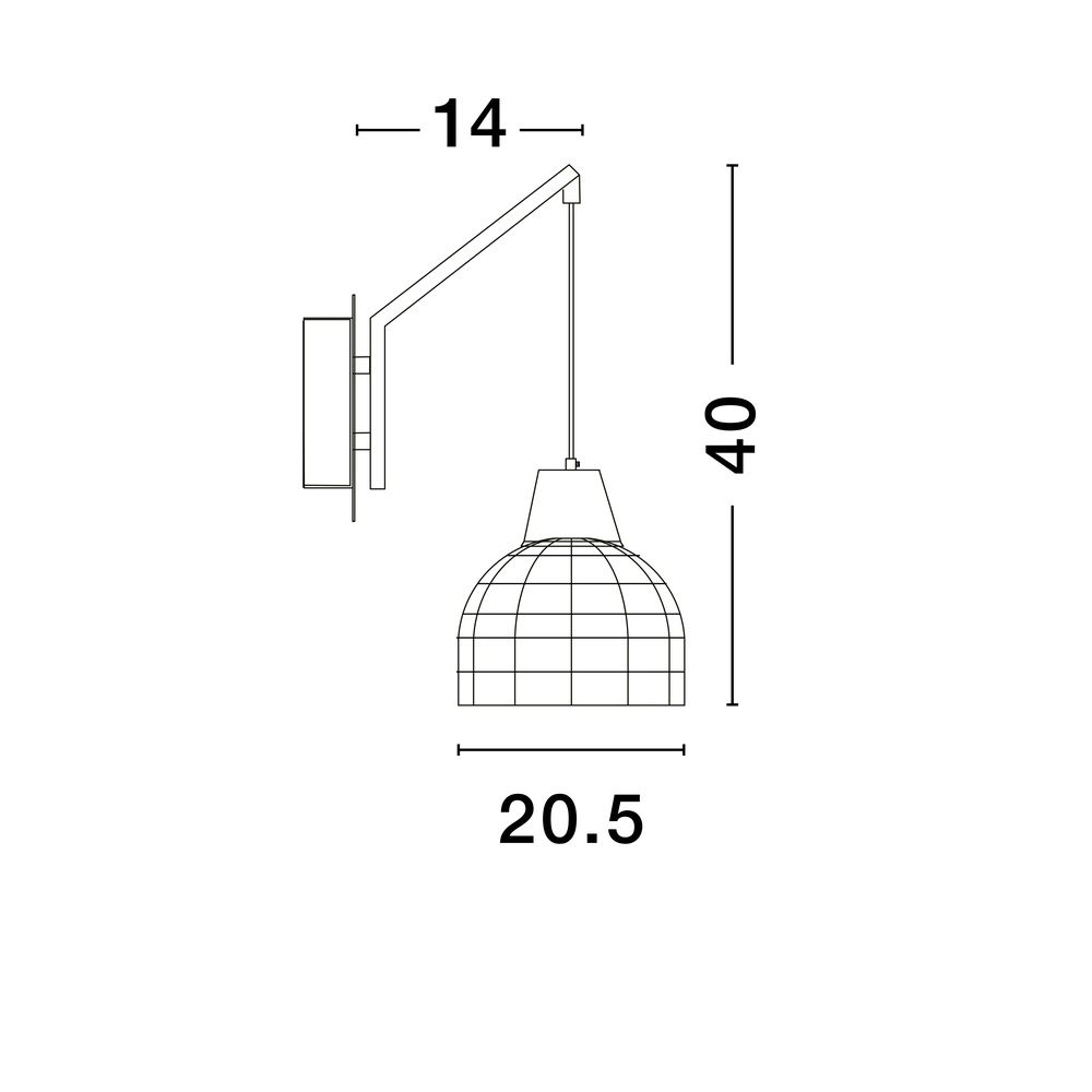 Wall lamp Fado white Lyora 5212017453037