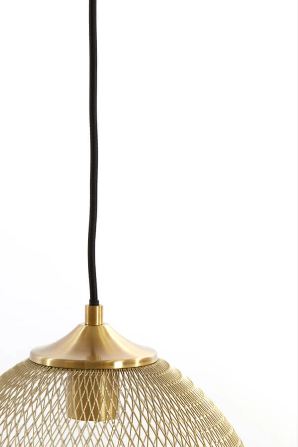 Golden pendant lamp Moroc 3-light Light & Living 8717807686444