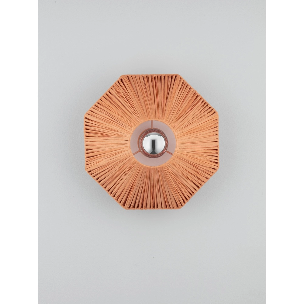 Wall lamp Elvio terracotta Ø 30cm Lyora 5212017493873