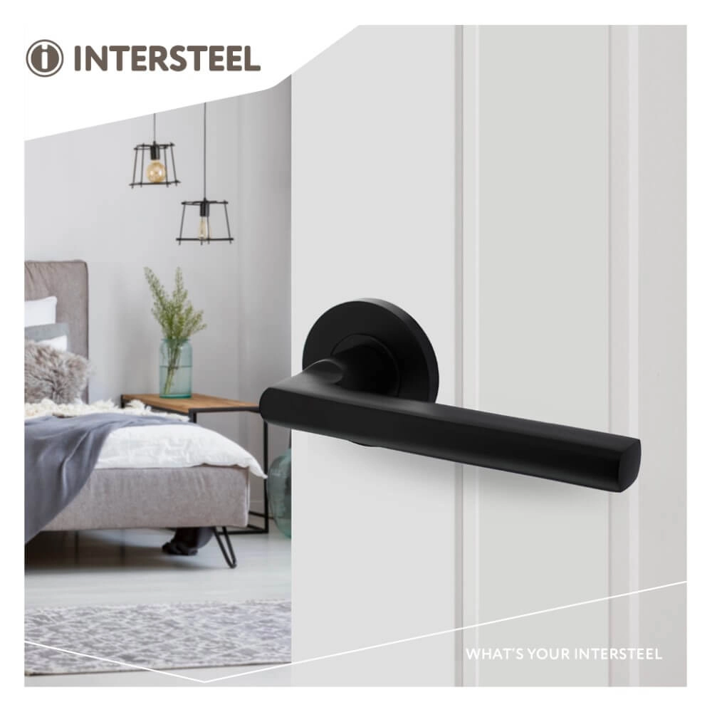 Tight door handle Hoek 90 Aluminum Black Intersteel 8714186492192