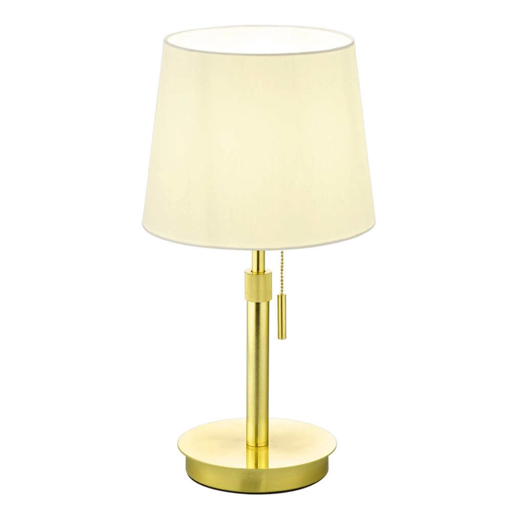 Table lamp Lyon brass matt with white