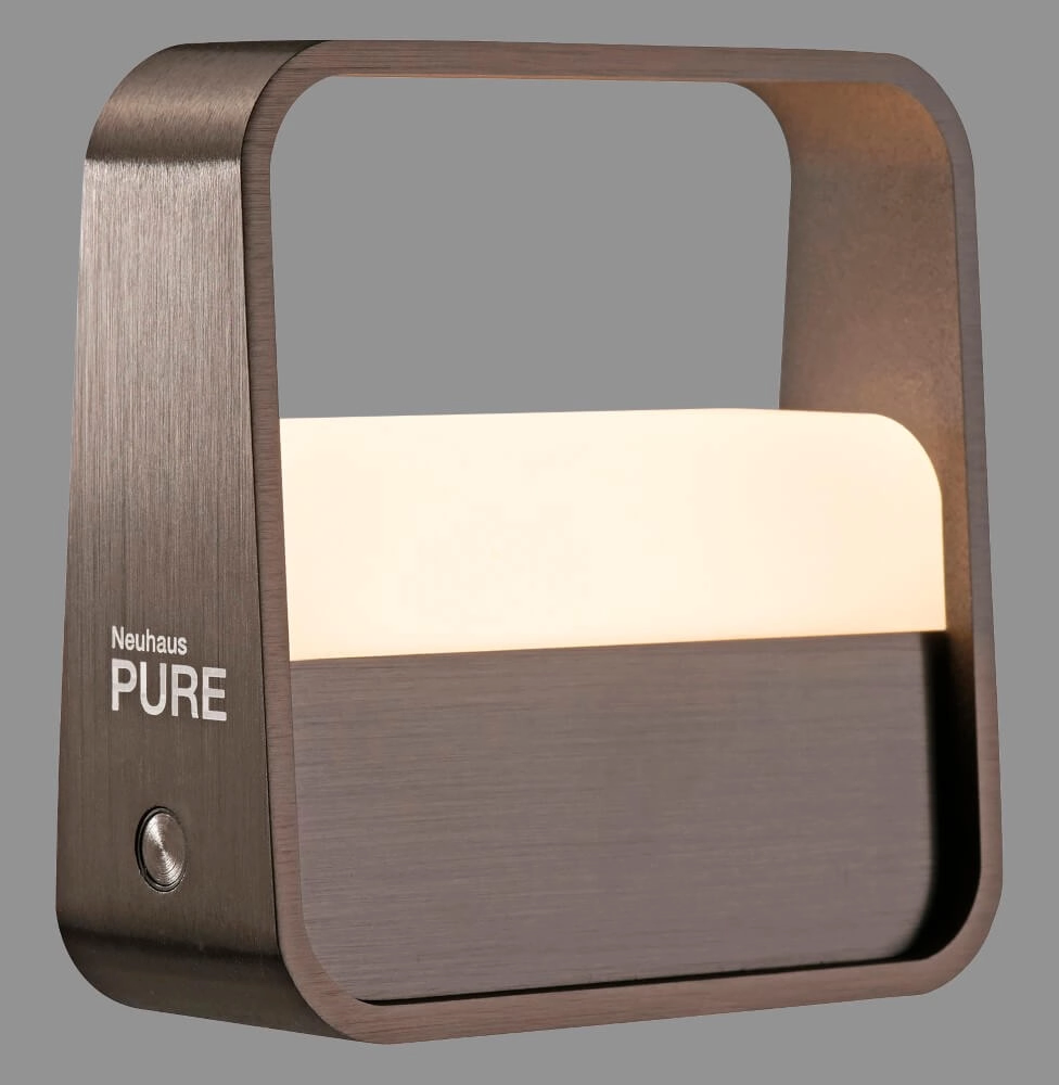 Designer table lamp Pure Go brown Paul Neuhaus 4012248383384