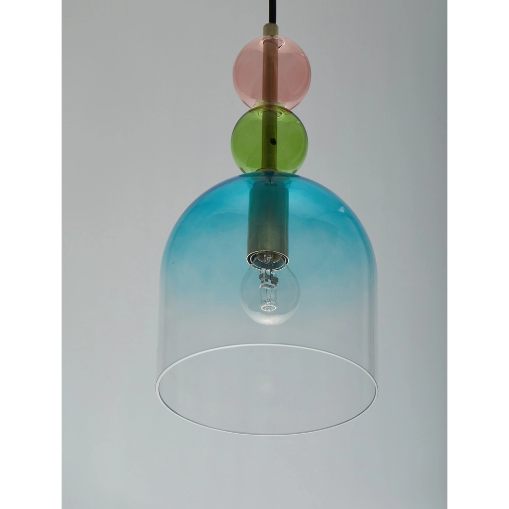 Colored pendant lamp Murano blue Lyora 5212017434180