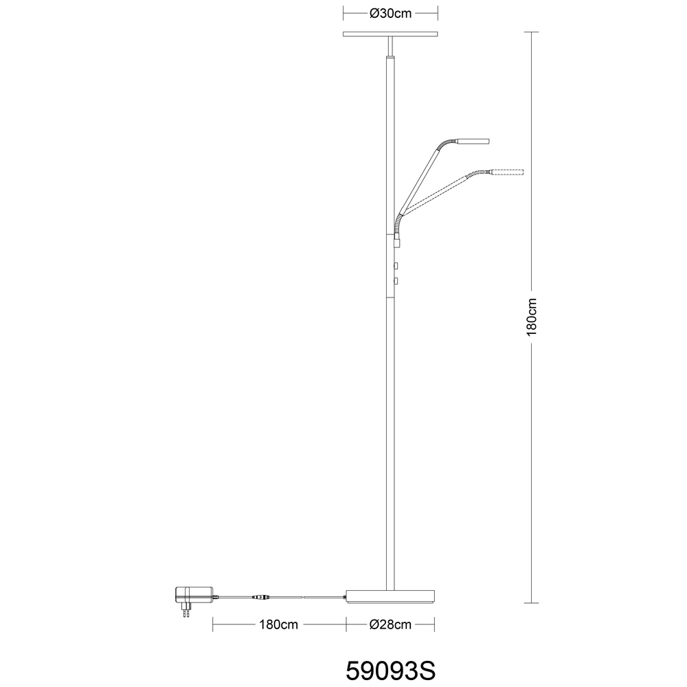 Design reading lamp Stanford Black Globo 9007371516698