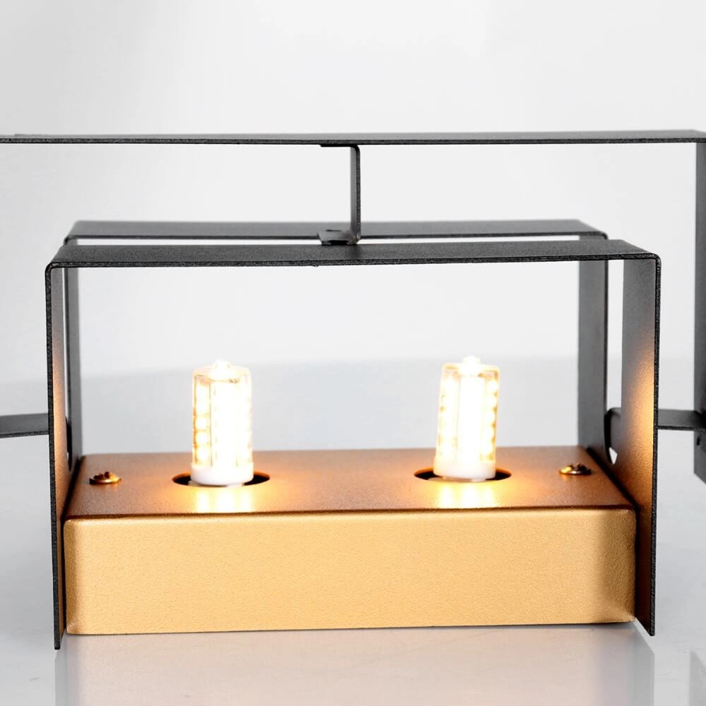 Black wall spotlight Muro elongated Steinhauer 8712746152715
