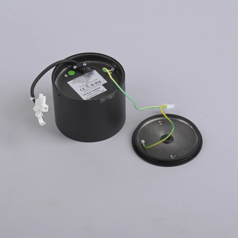 Ceiling surface-mounted spot Pure Point Ø 11cm - black pearl Paul Neuhaus 4012248395646