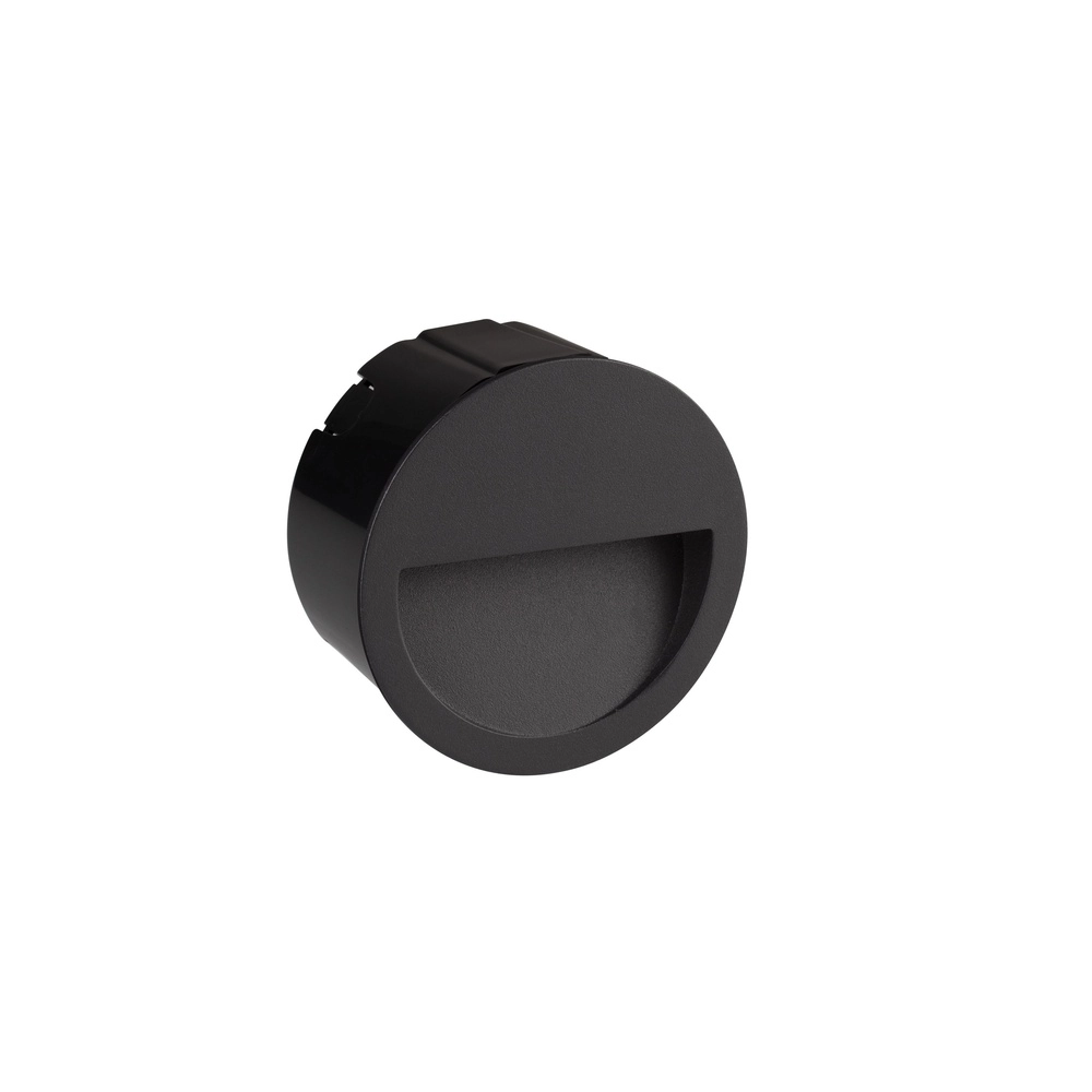 Round recessed wall lamp Sete Black Lyora 5212017497987