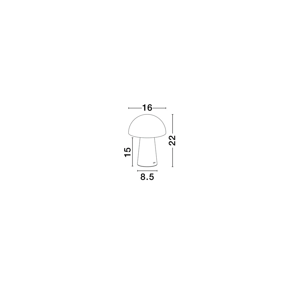 Rechargeable table lamp Ande white Lyora 5212017472120