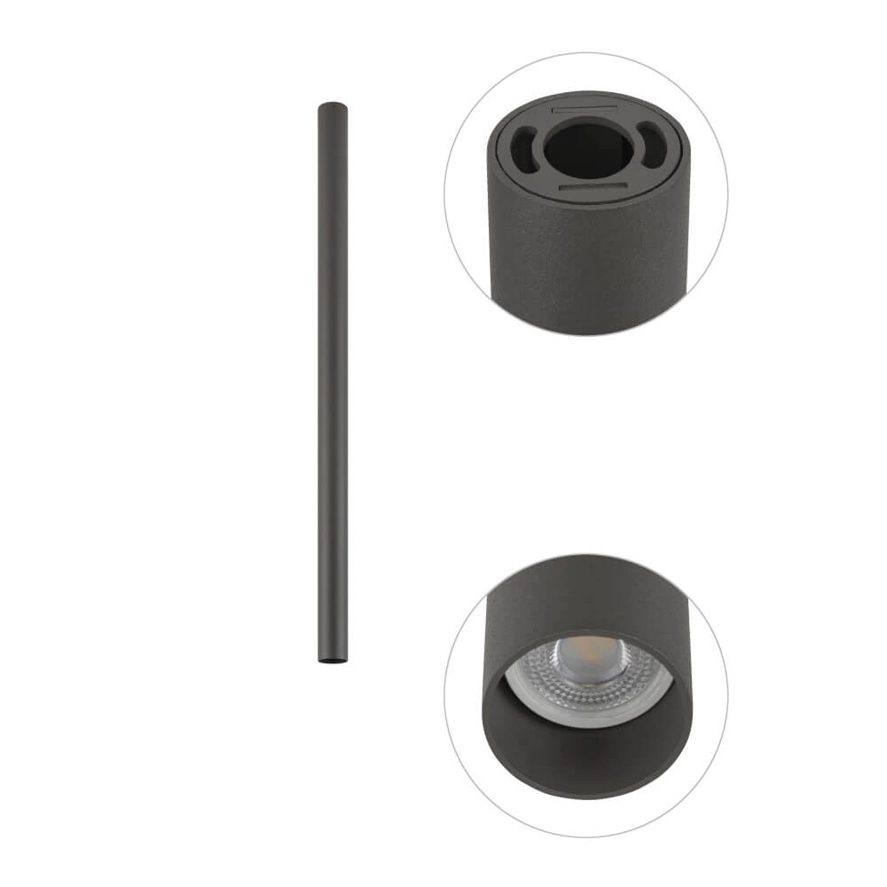 Long surface-mounted spotlight Fourty M 75cm - anthracite Lyora 5903139108874