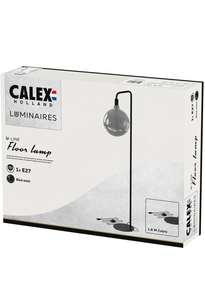 Black floor lamp Calexa Circle 8712879147398