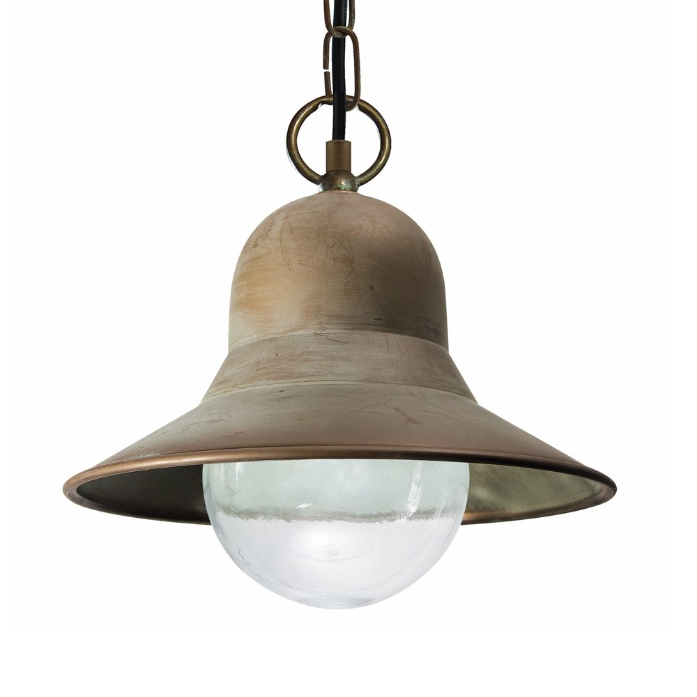 Veranda hanging lamp Maritiem 28cm bronze brown